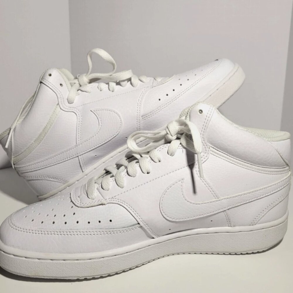 Nike Women's SZ 11 Court vision Mid Casual Sneakers CD5436-100